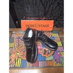 Deer Stags Boy's Ace Oxford Gabe Dress shoes Loafers, Black, size 3 Wide, boys